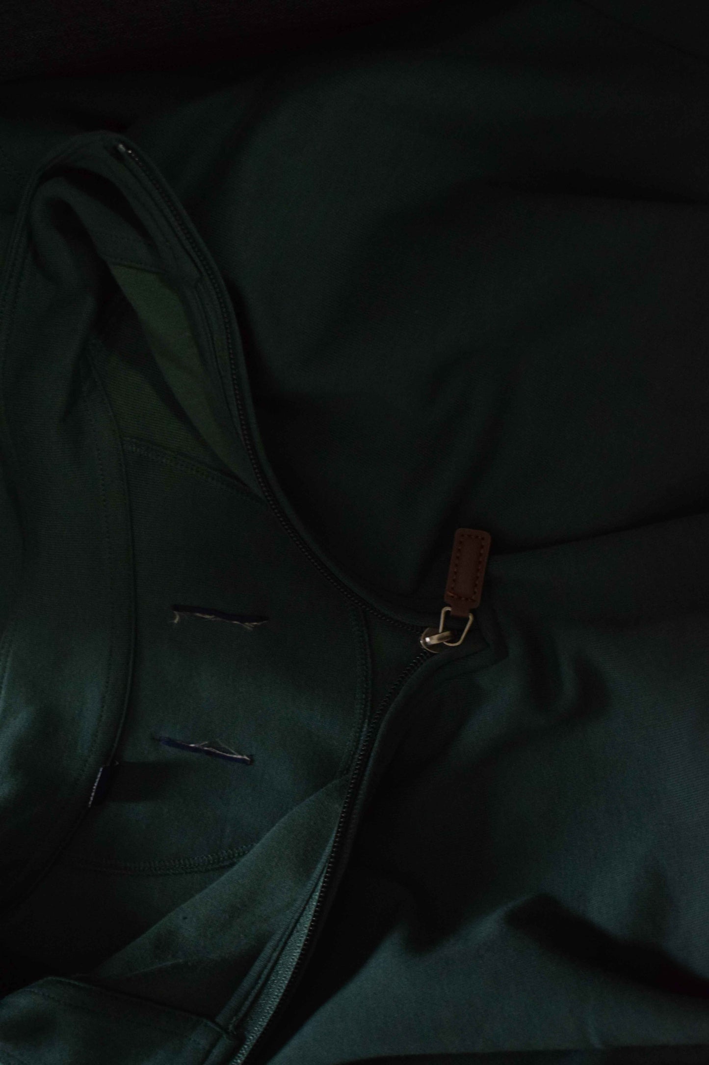 Sweat Col Camionneur Fluide – Vert Sapin