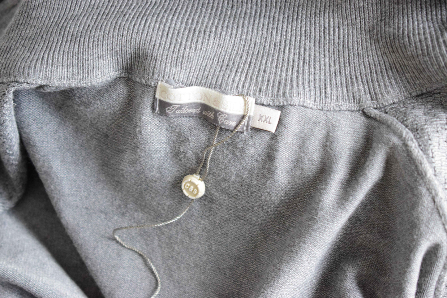 Cardigan zippé col montant Cotton & Silk