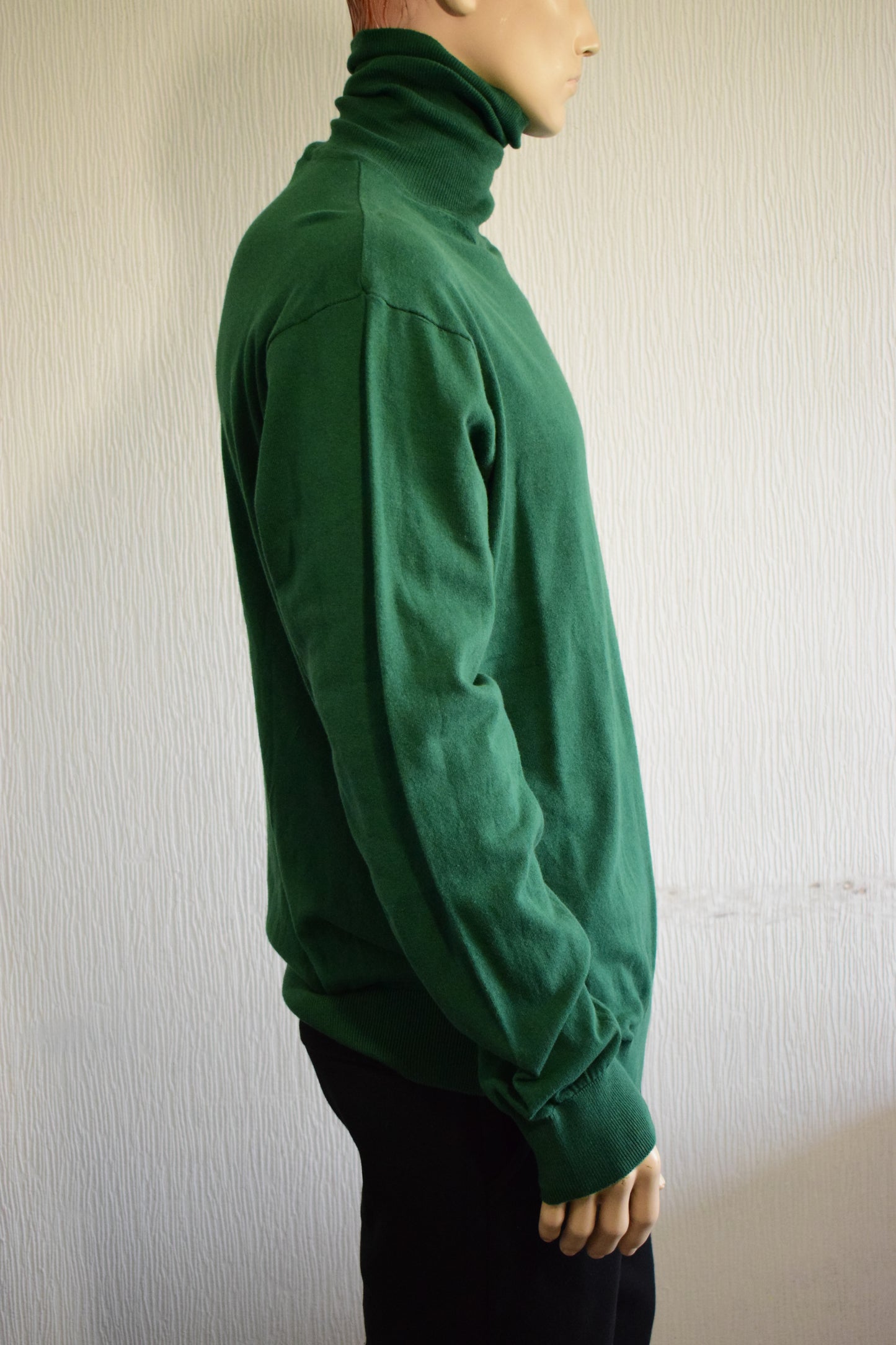 Pull col roulé homme Vertigo Premium – Vert sapin