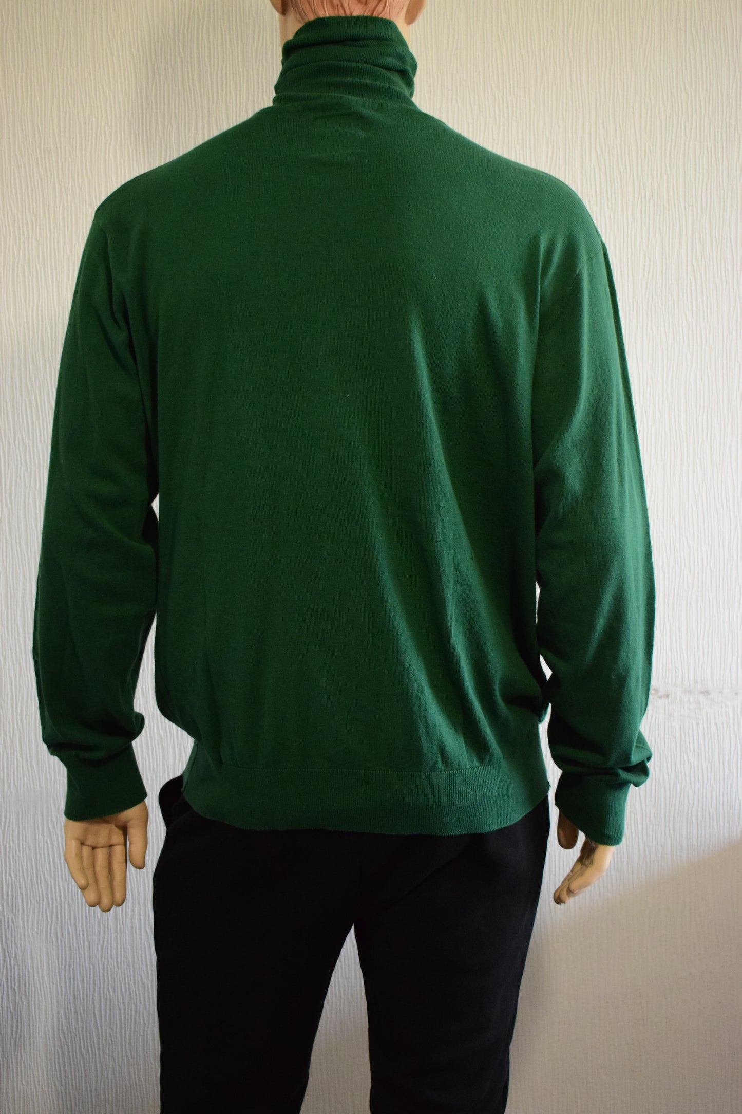 Pull col roulé homme Vertigo Premium – Vert sapin