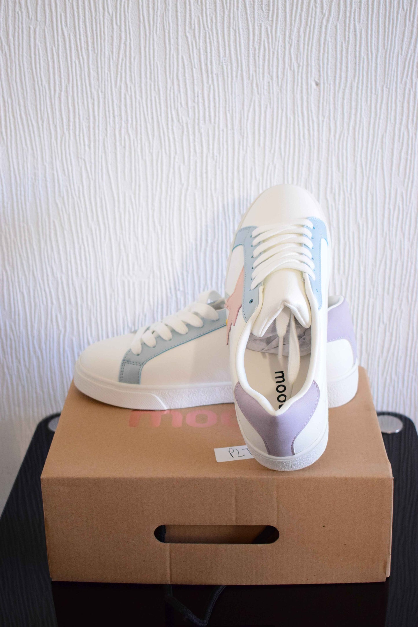 Sneakers femme Moow – Blanc multicolore pastel