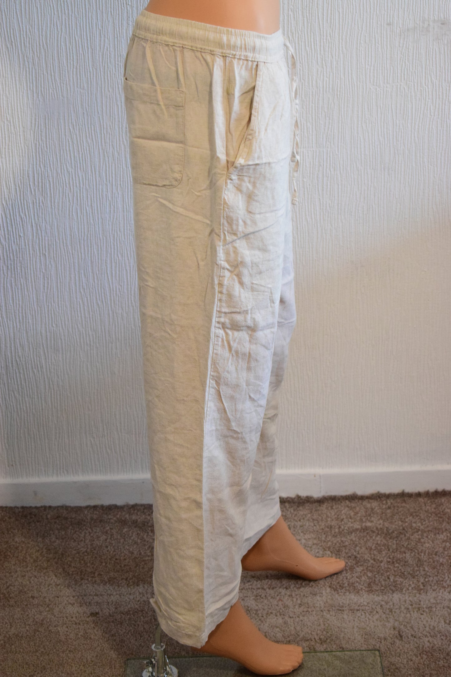 Pantalon femme Madlady – Beige naturel – Taille S
