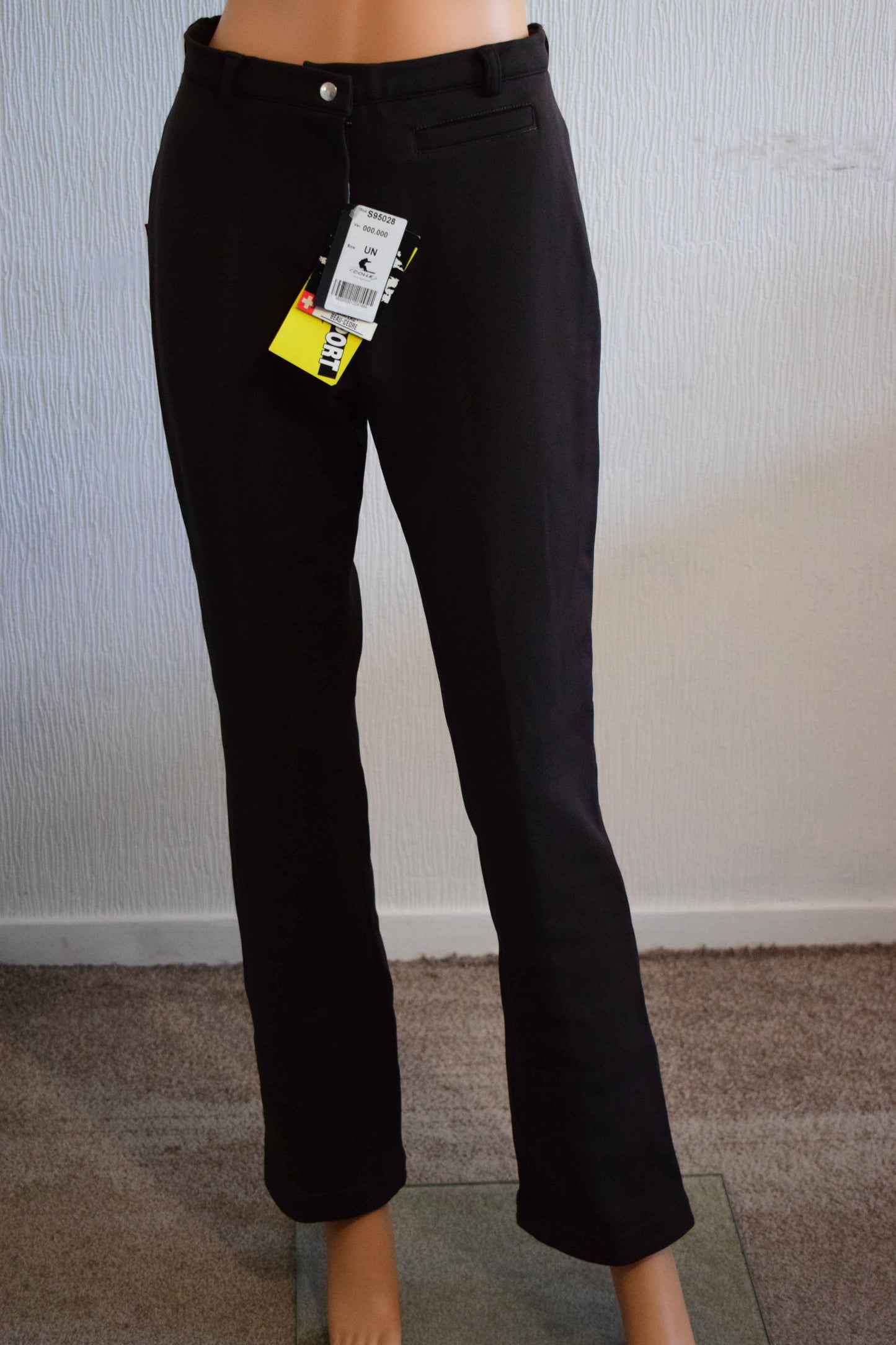Pantalon Élégance Chateau Beau-cedre Marron Coupe Droite 40