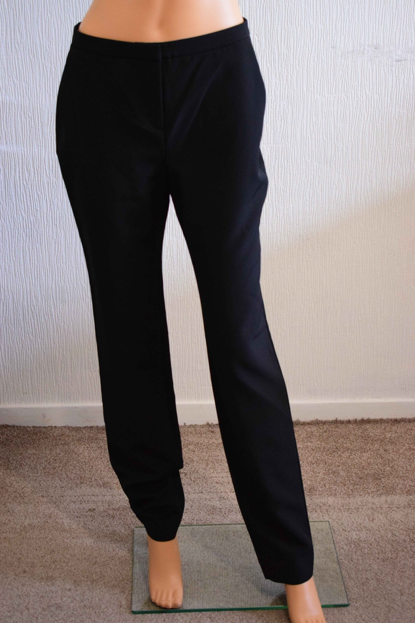 Pantalon Élégance Noire Coupe Droite Punt Roma 38