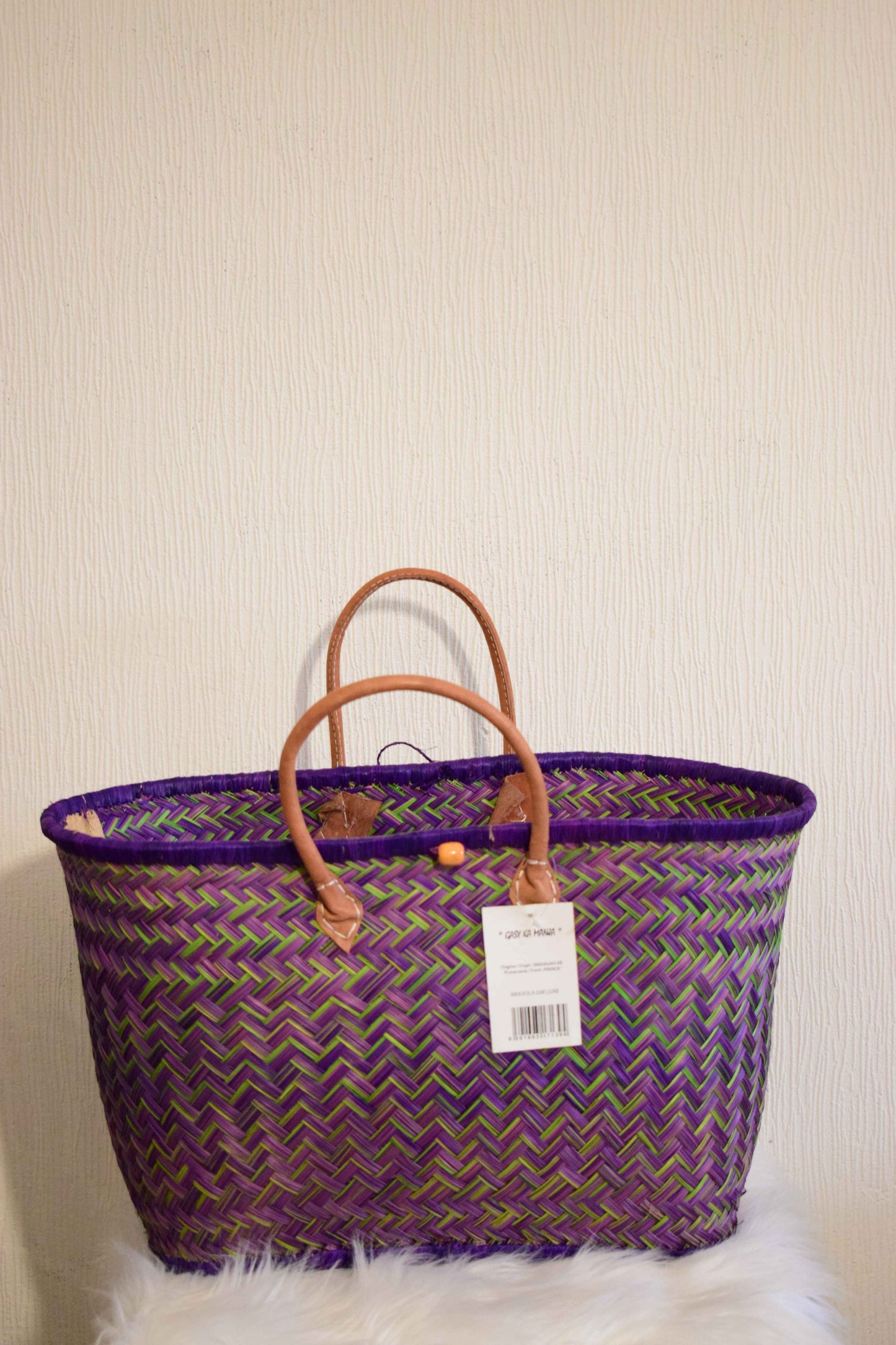 Panier tressé artisanal Madagascar