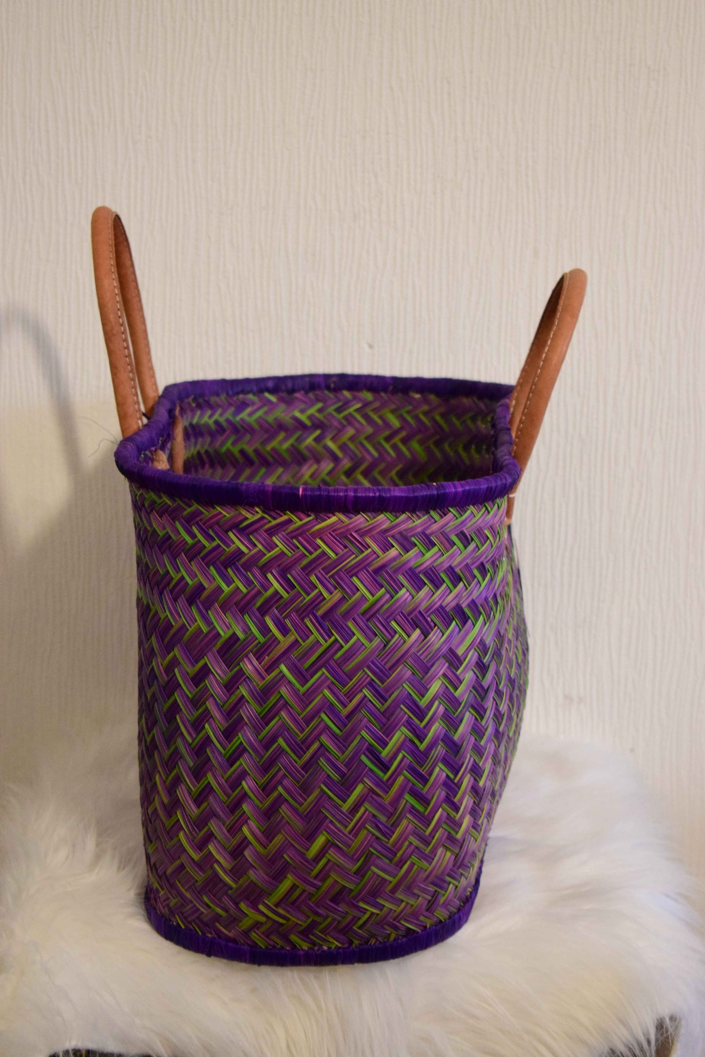 Panier tressé artisanal Madagascar