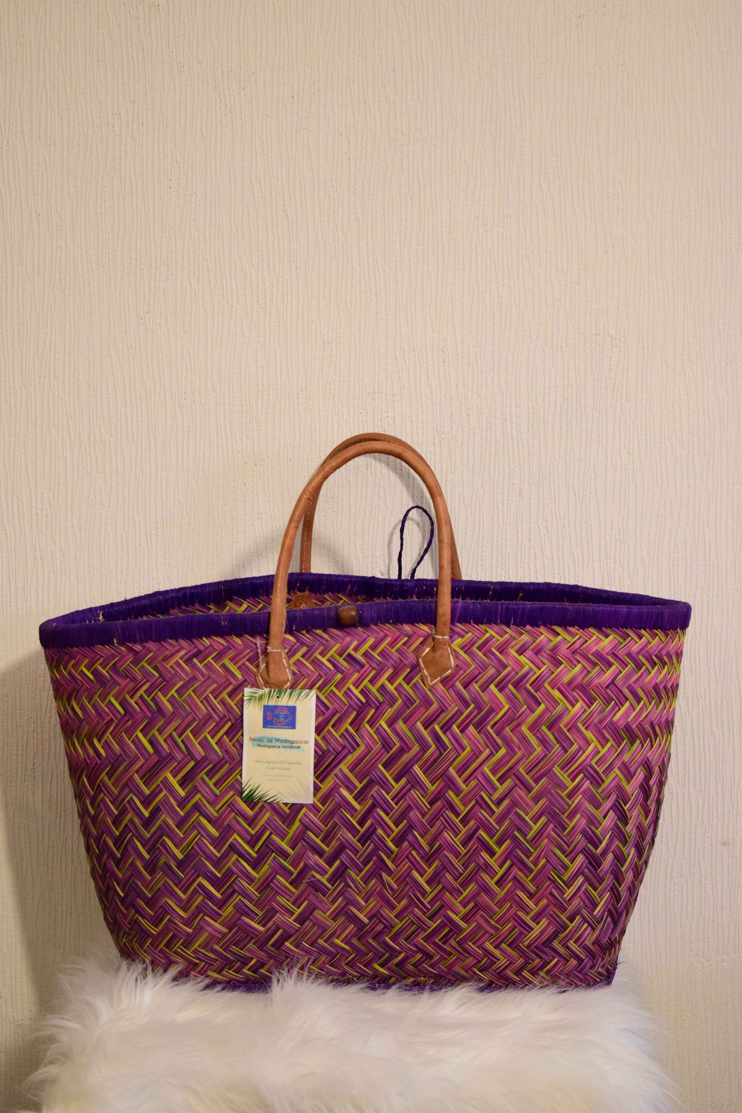 Panier tressé artisanal Madagascar