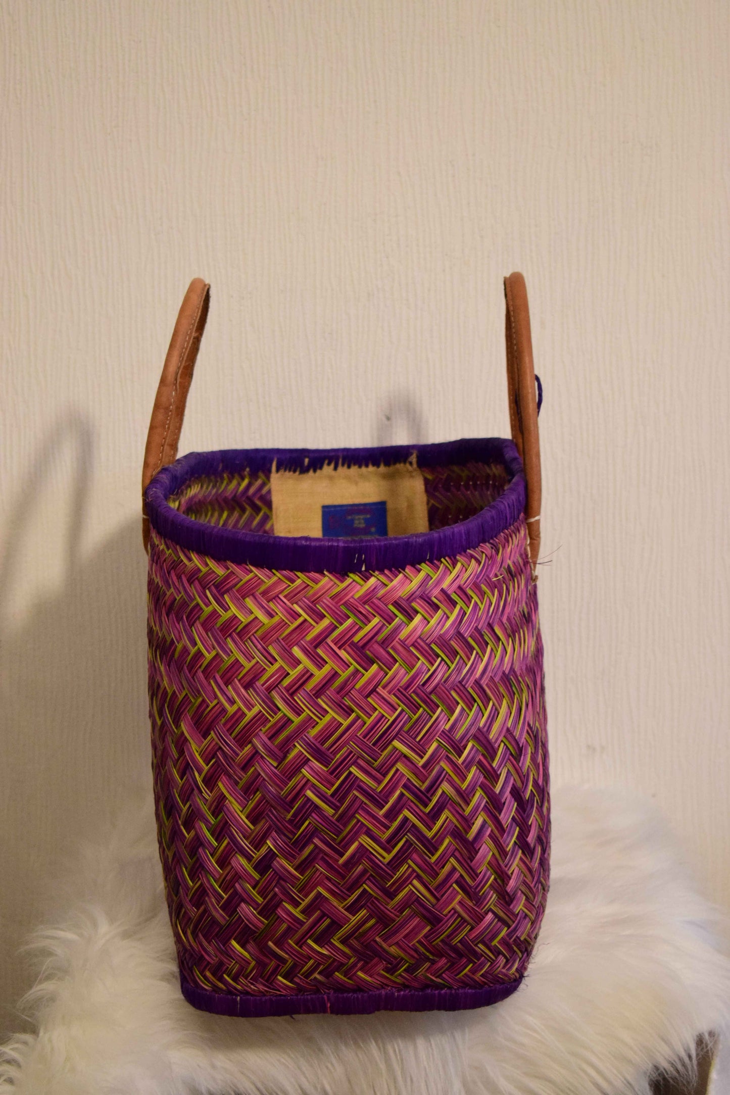 Panier tressé artisanal Madagascar