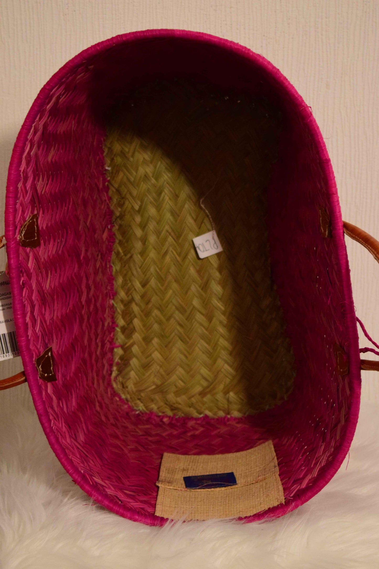 Panier tressé artisanal Madagascar