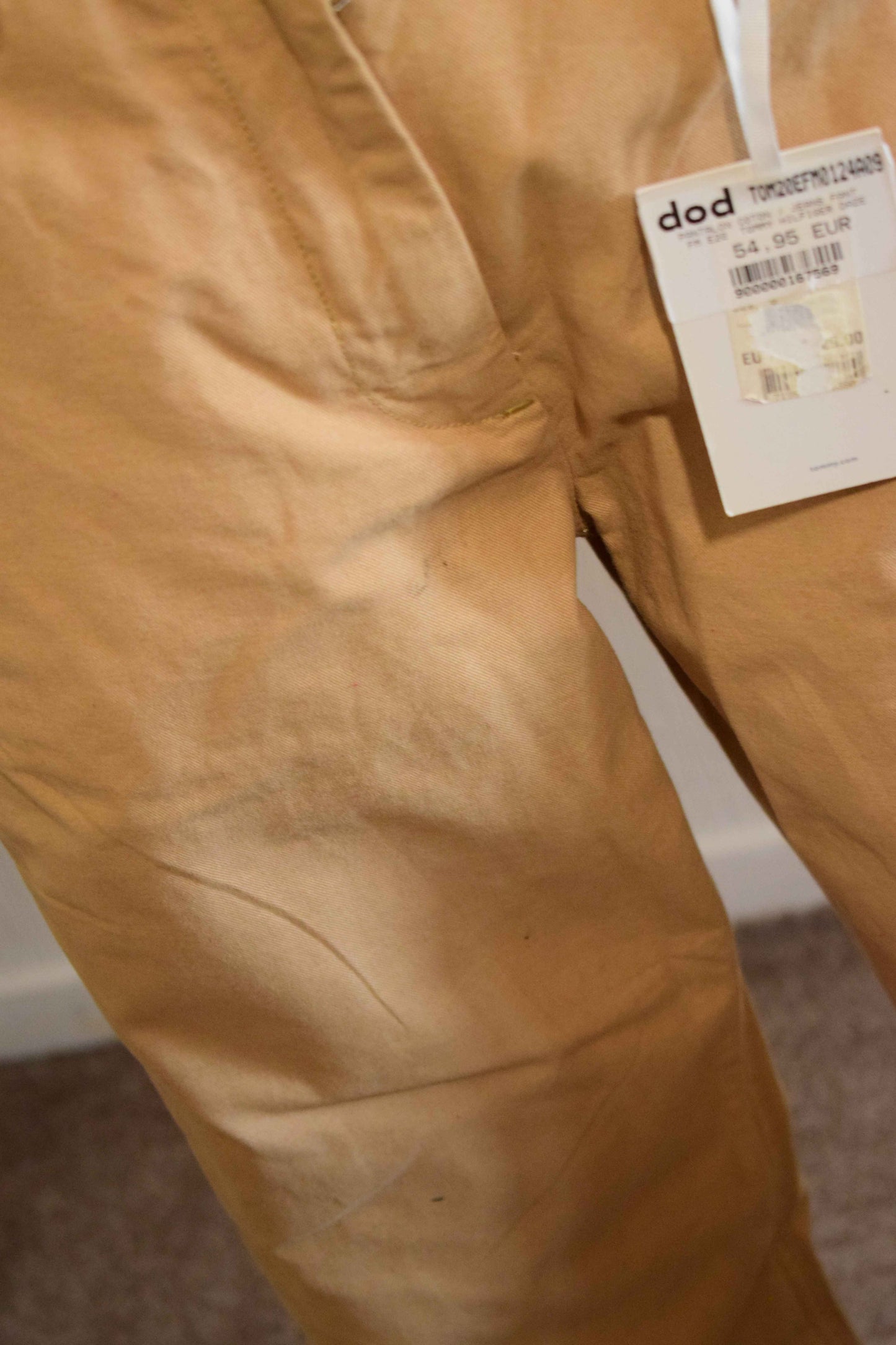 Pantalon chino femme Tommy Hilfiger – Beige camel – Taille S
