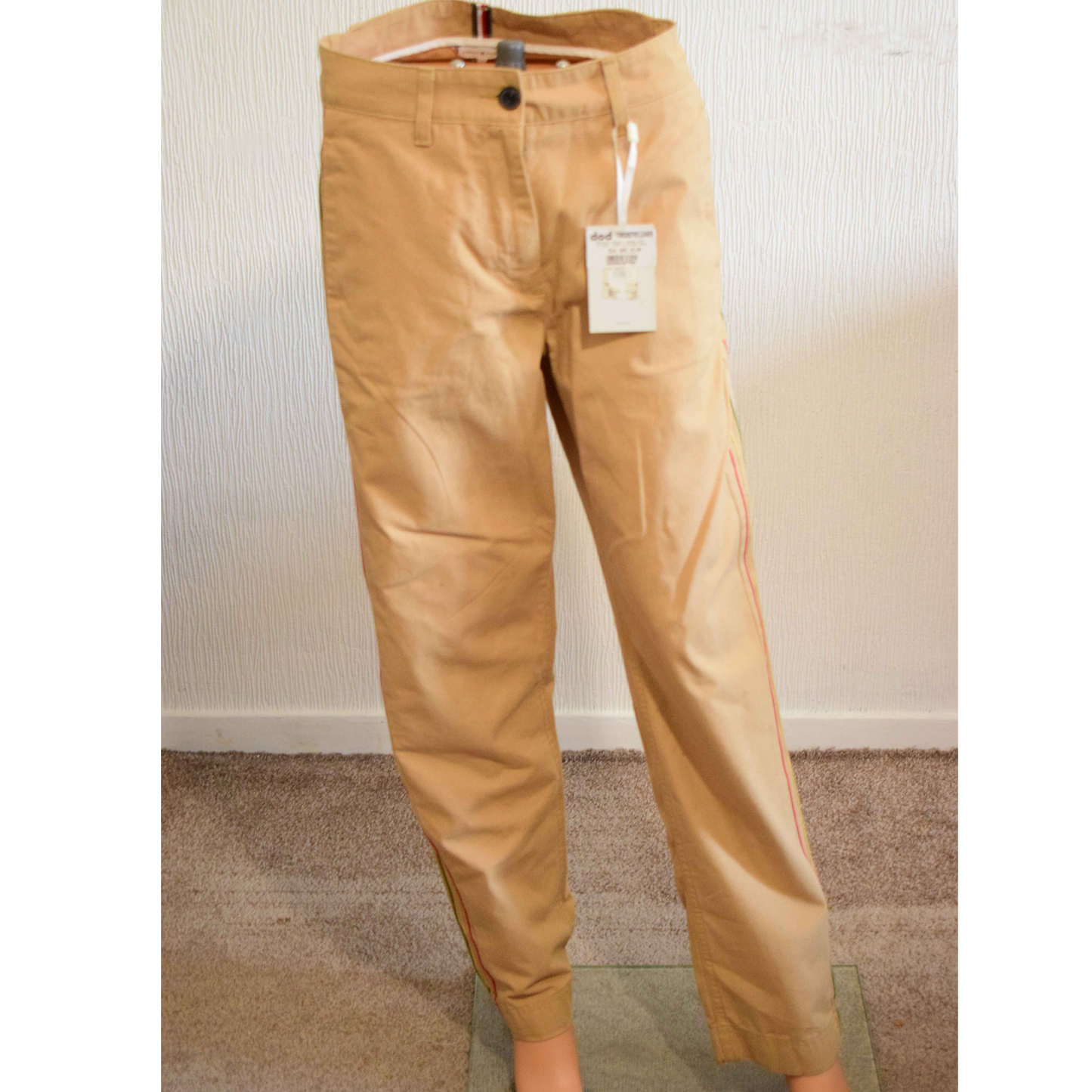 Pantalon chino femme Tommy Hilfiger – Beige camel – Taille S