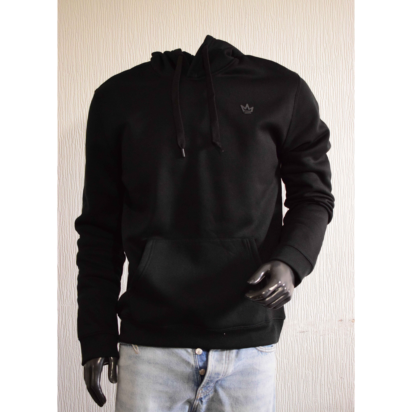 Sweat à capuche homme Chess King – Noir – L