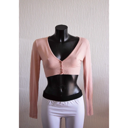 Femme Cardigan Court Gilet c.m.p55 rose S