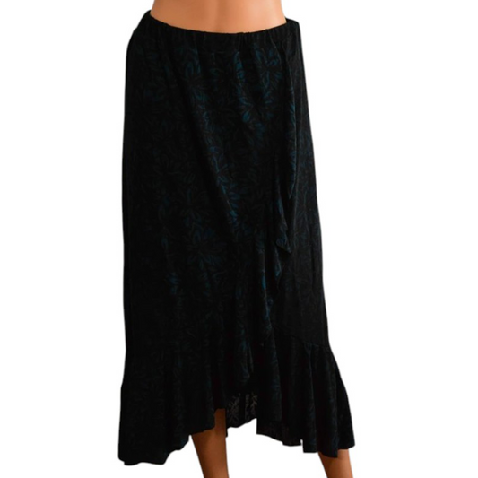 Jupe femme Enjoy – Noir/Bleu pétrole – Taille S