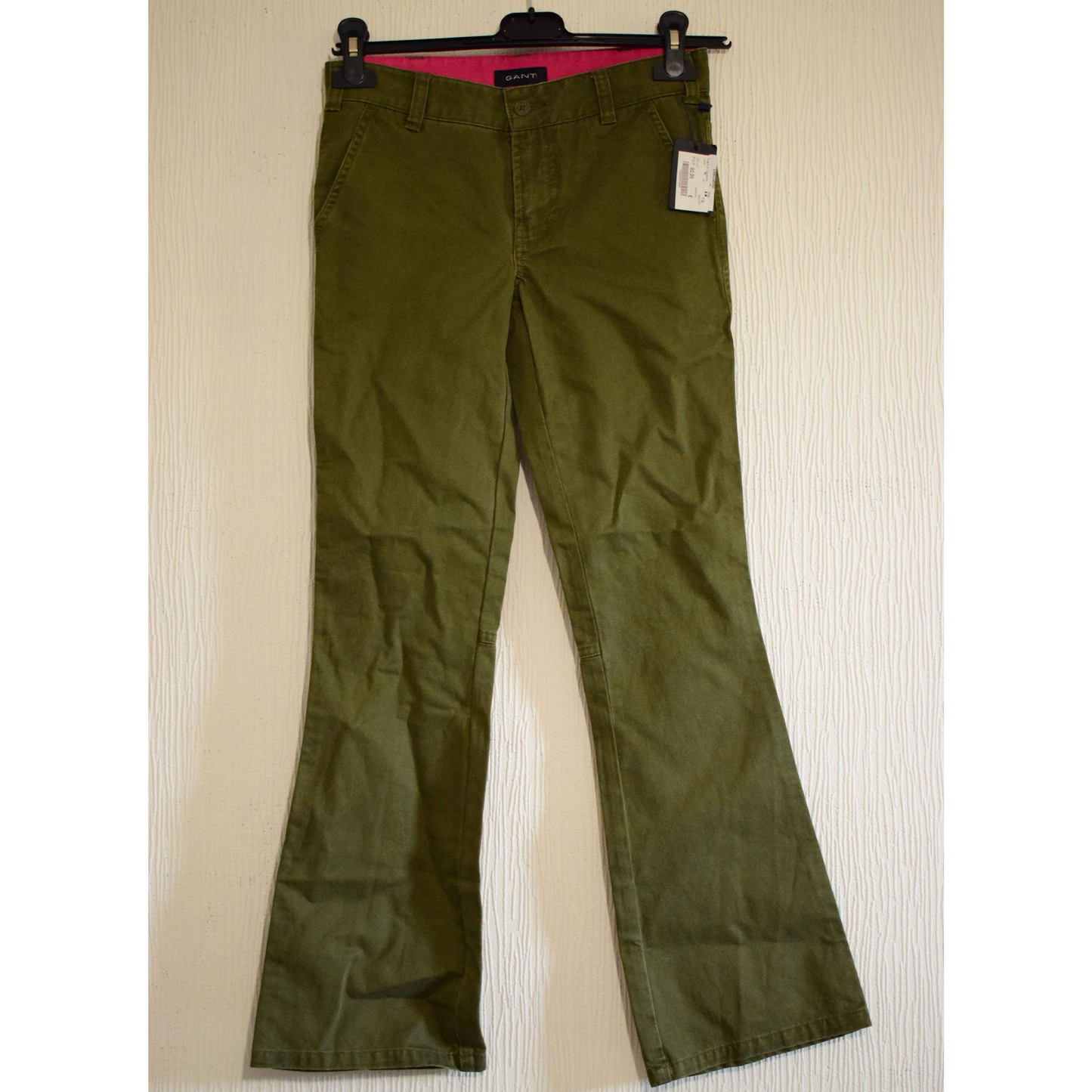 Pantalon chino coupe évasée vert olive - GANT enfants 12 Ans