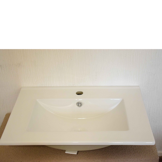 Allibert Vasque Céramique Lavabo Salle de Bain 60 cm