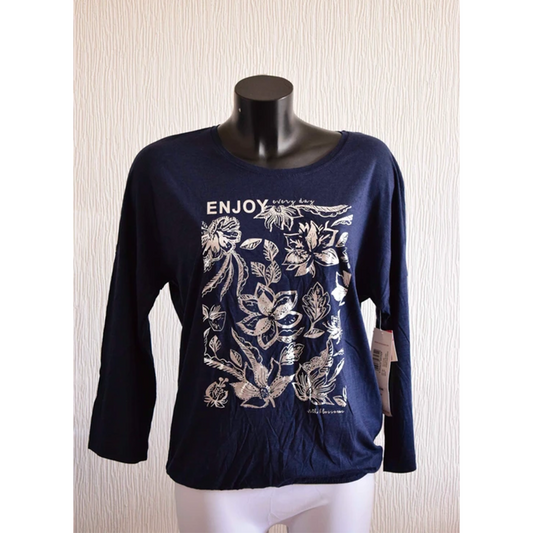 T-shirt à manches longues Stooker marine 38