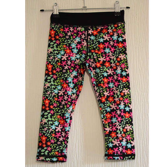 Pantacourt / Legging Court à Motif Petites Fleurs – Multicolore 3 Ans