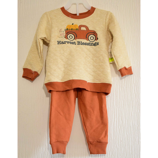 Ensemble 2 Pièces Matelassé Automne "Harvest Blessings 2 Ans
