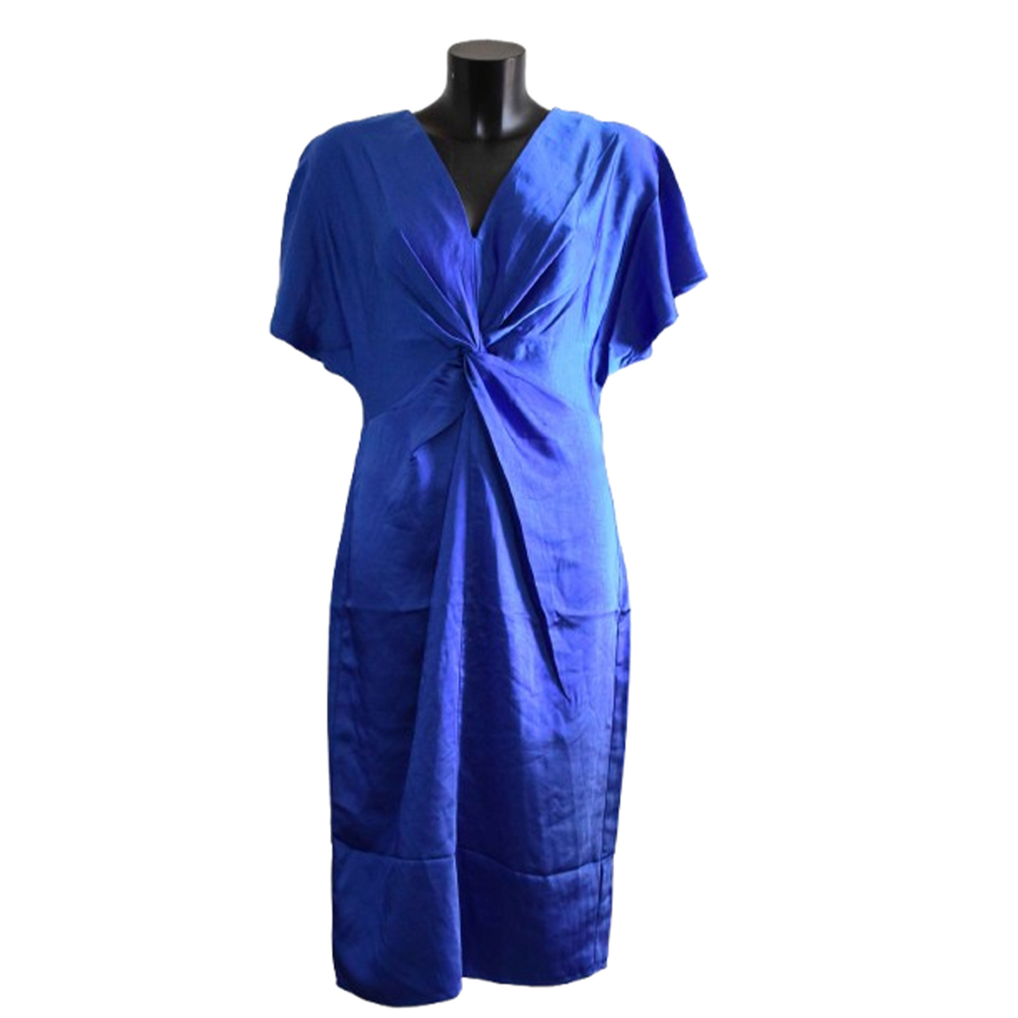 Robe midi George Davies  Bleu Royal