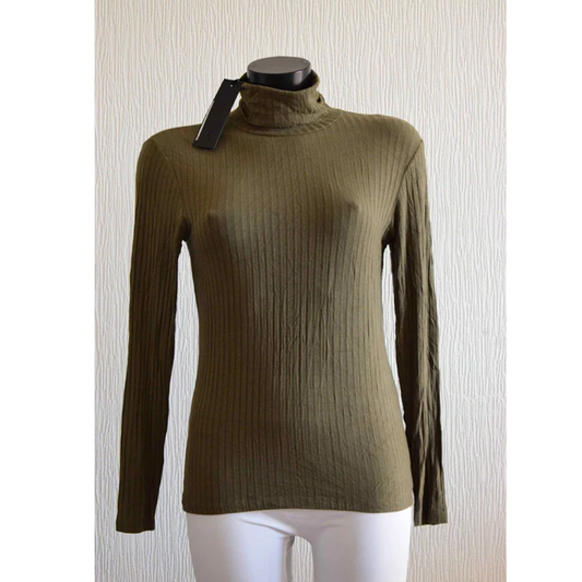 Pull col roulé TIF TIFFY Kaki M