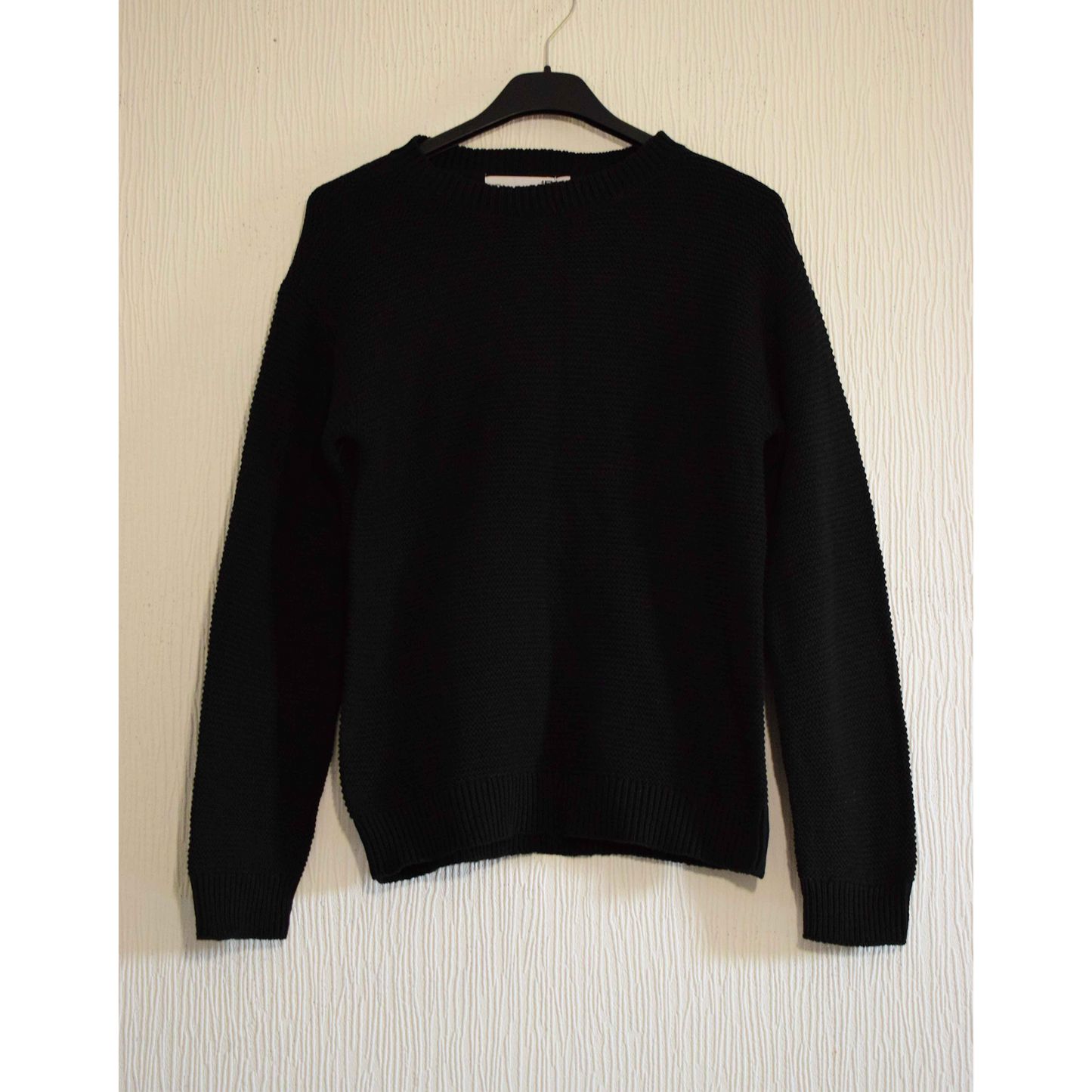 Pull en maille noire à col rond - Lager 157 enfant