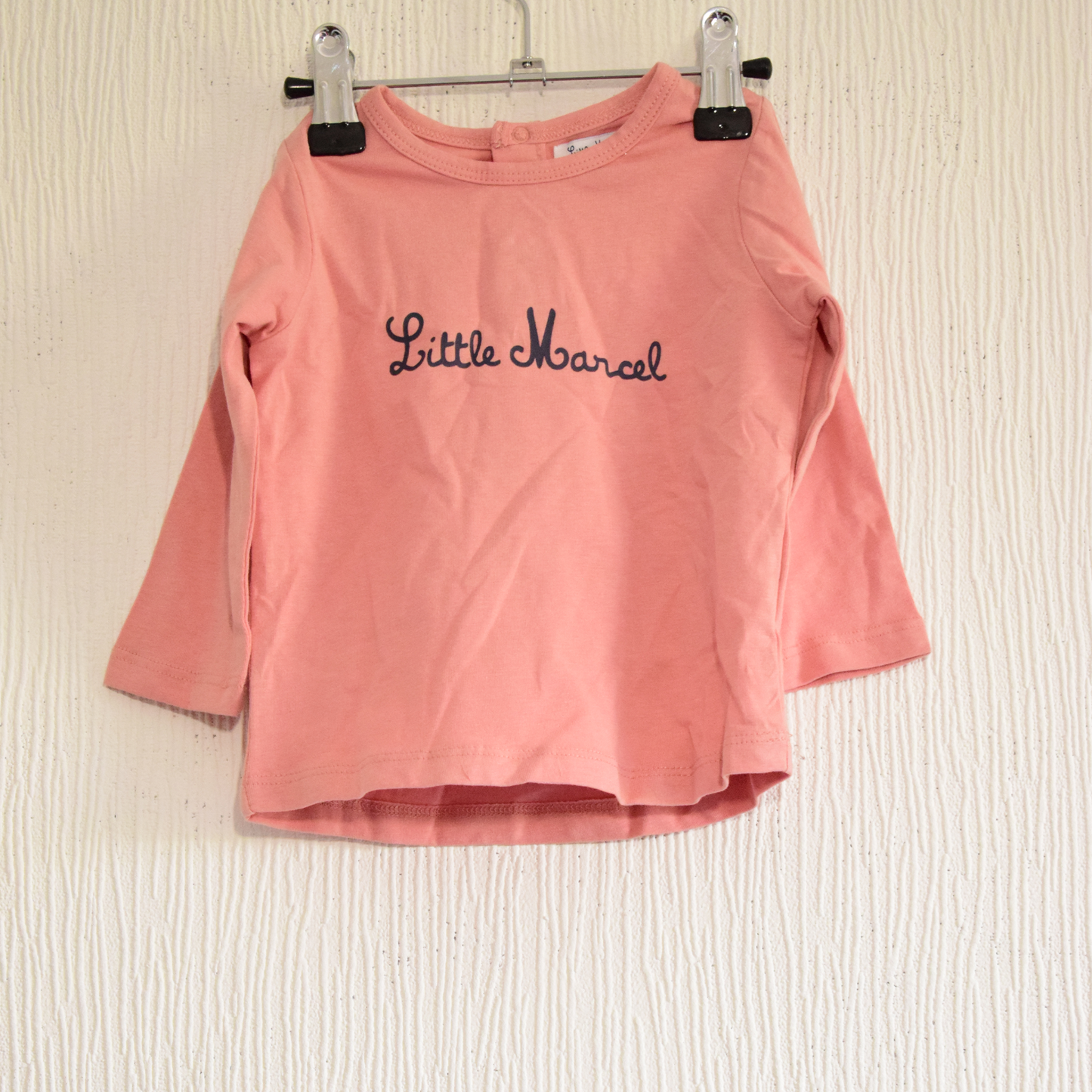 T-shirt manches longues rose enfants- Little Marcel
