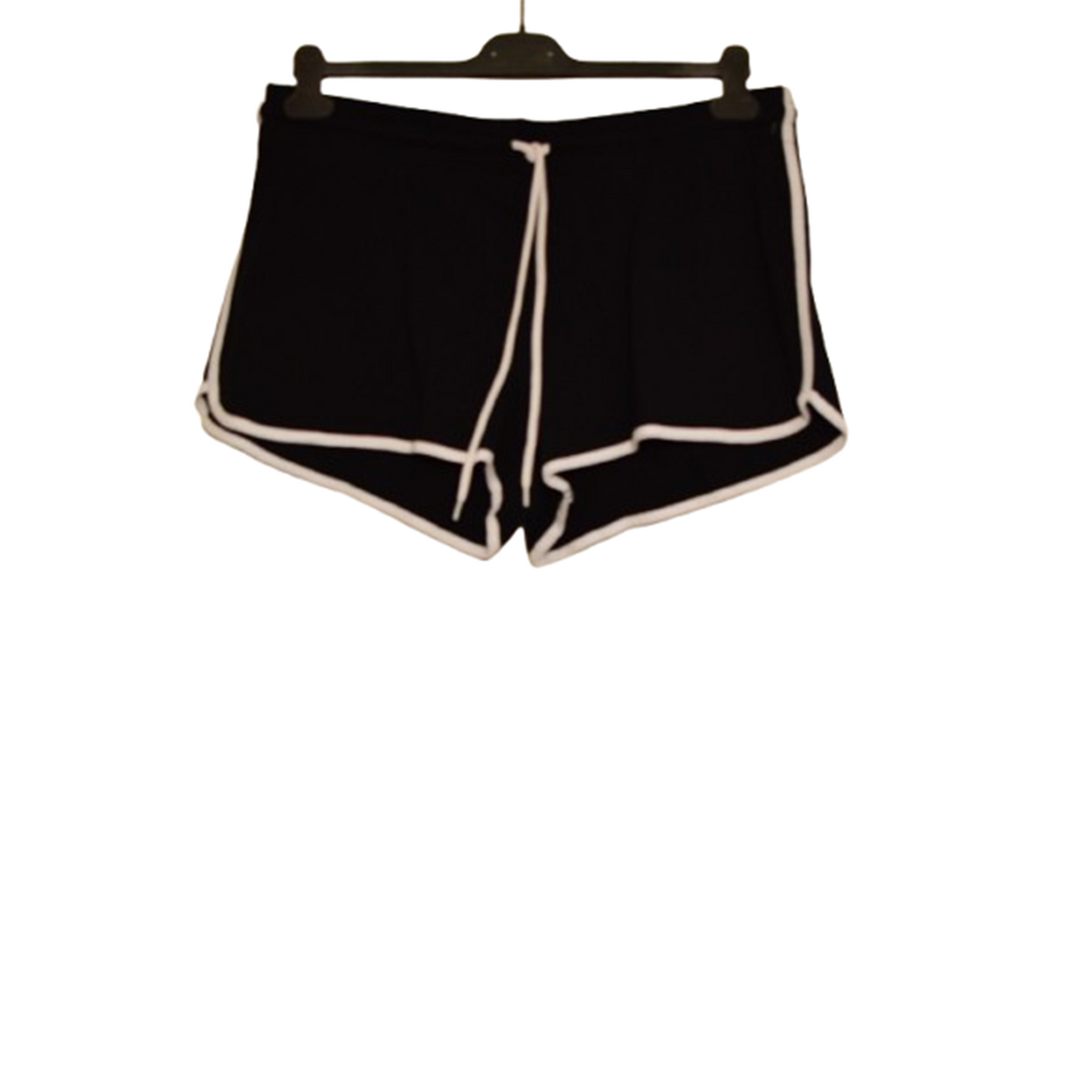 Short de Sport Retro Noir – Liseré Blanc XXL