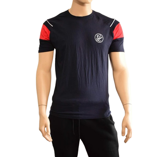 T-shirt homme Gymlegend – Marine / Rouge – Taille L