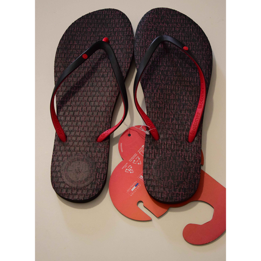 Tongs Isotoner Eclipse Rouge & Noir
