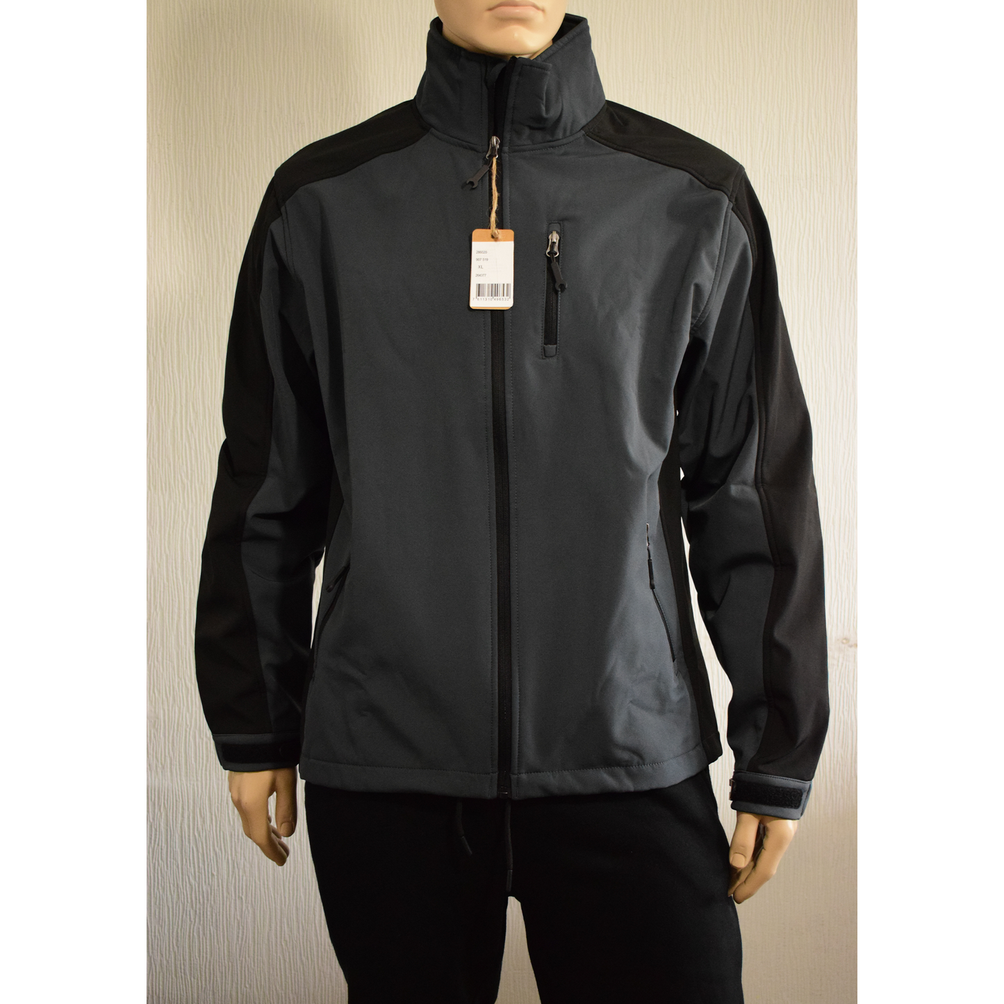 Veste softshell homme – Gris anthracite/Noir – Taille XL