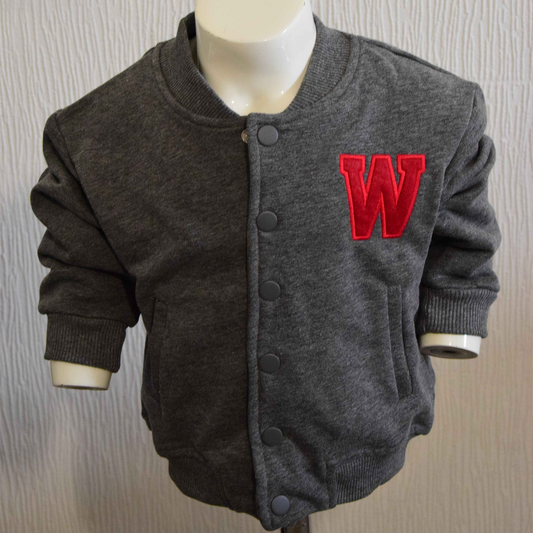 Veste teddy enfant Luess – Gris chiné – 2 ans