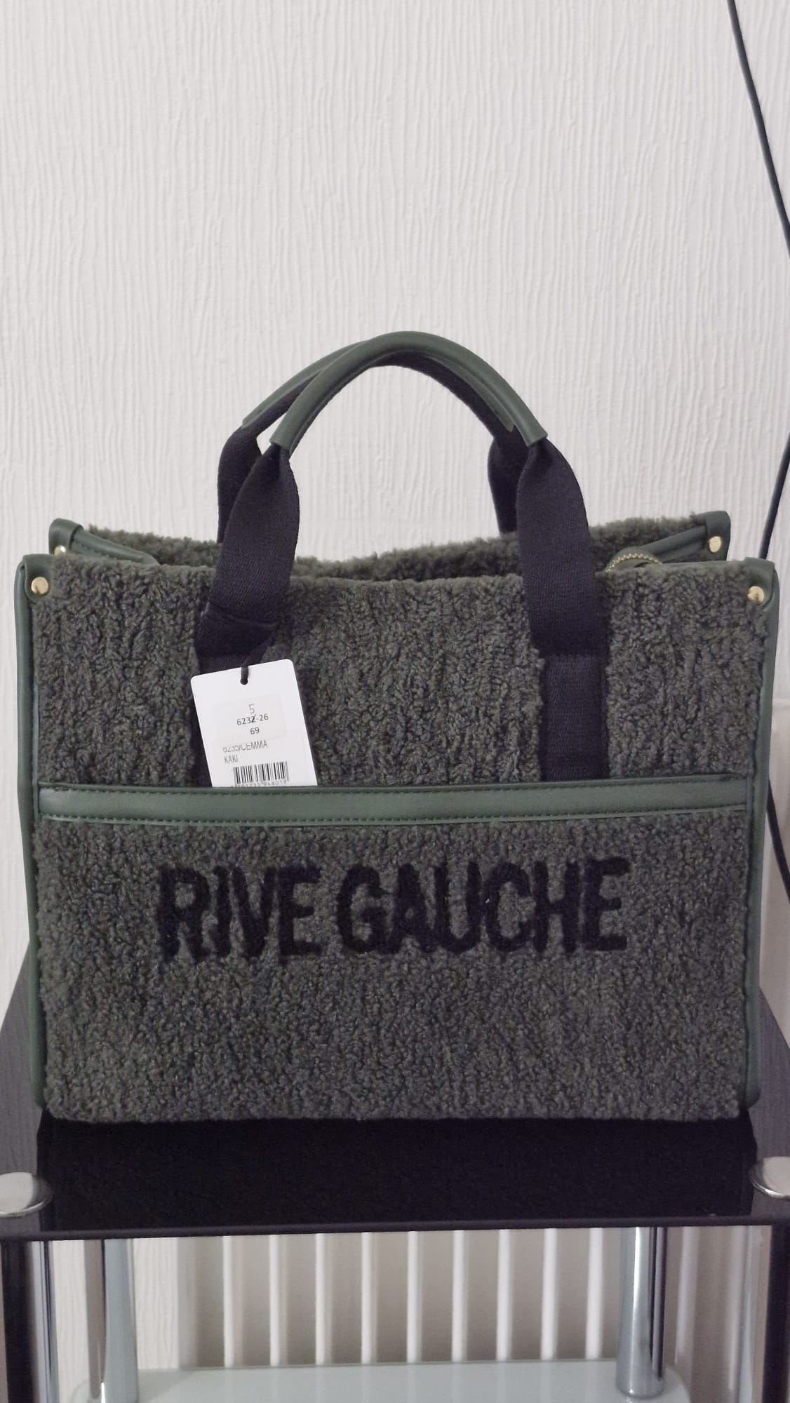 Sac cabas en moumoute "Rive Gauche"
