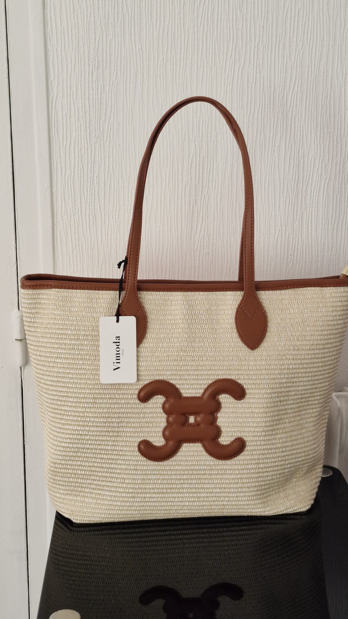 Sac porté main ou épaules logo double C cuir