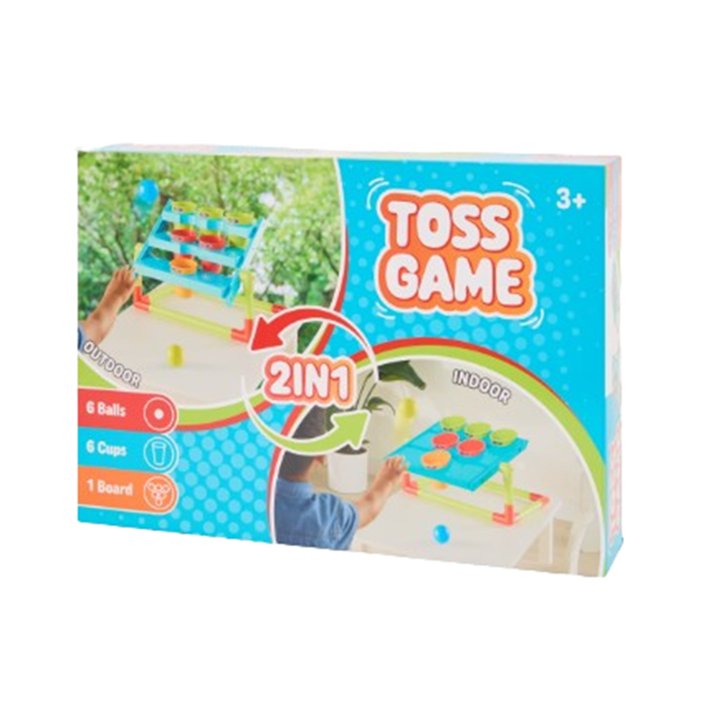 Jeu de Lancer 2-en-1 – Toss Game (Gobelet-Pong)