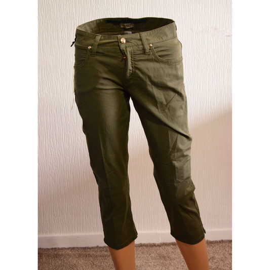 Pantacourt femme Heavy Project – Kaki / Vert militaire – Taille 36