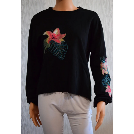 Blouse femme noir Luc-ce