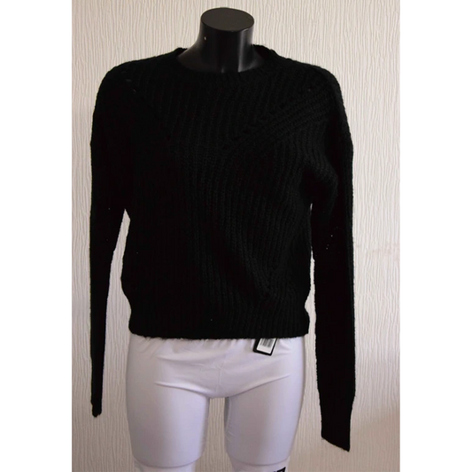 Pull femme noir trendy threads S