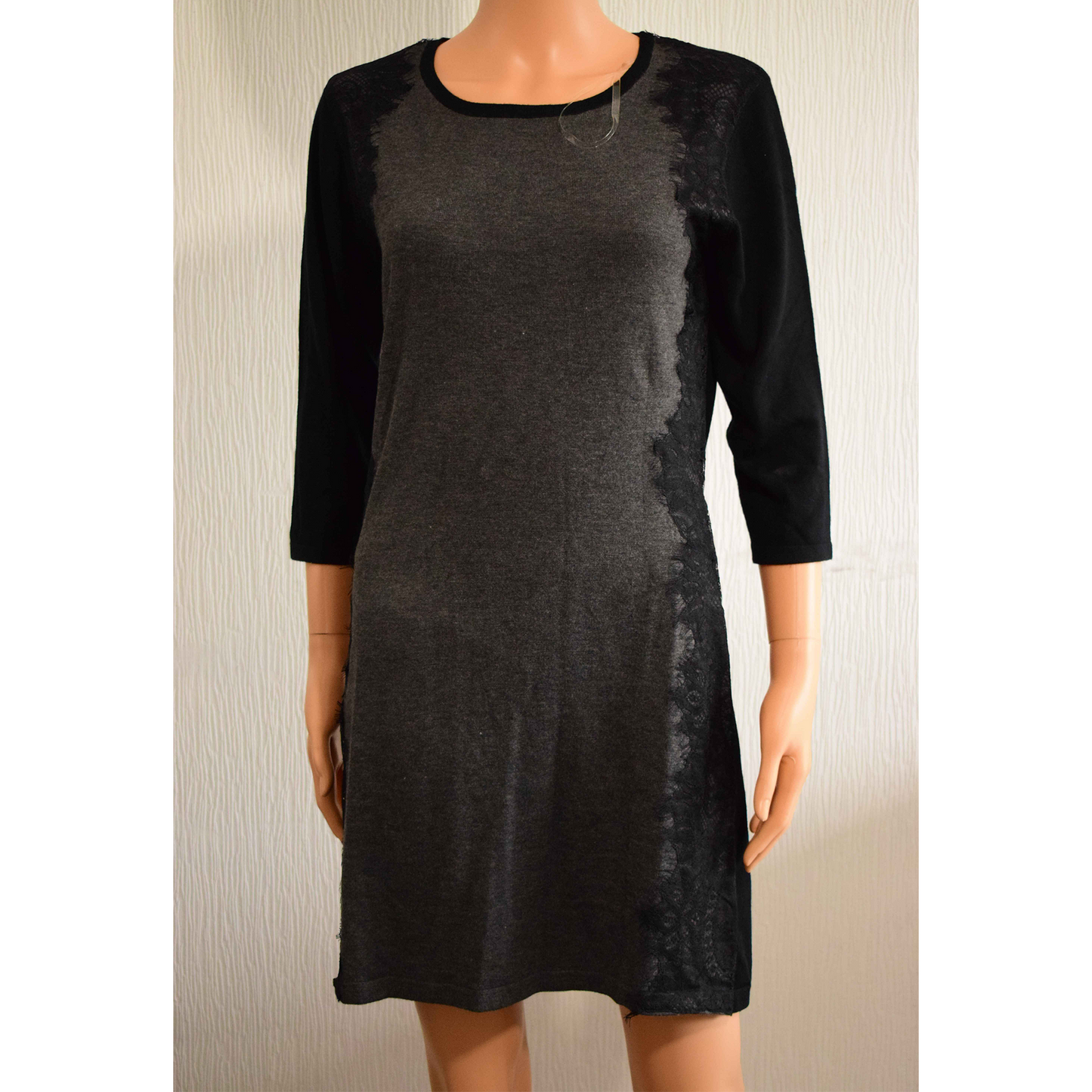 Robe femme Lovetrend – Gris anthracite/Noir – Taille L