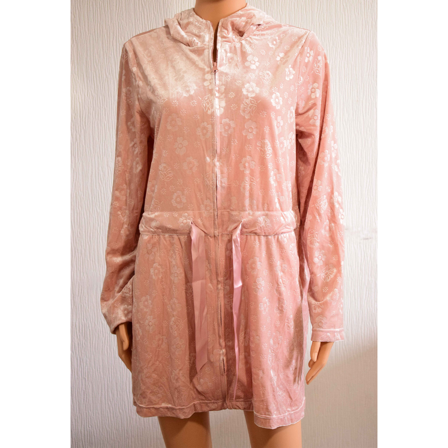 Tunique Loungewear Zippée en Velours Frappé Oronero