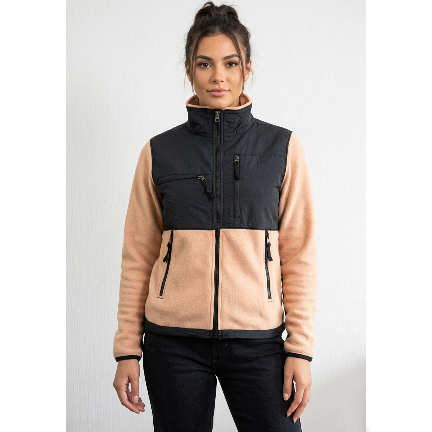 Veste polaire femme Blaze Beat – Beige/Noir – Taille M