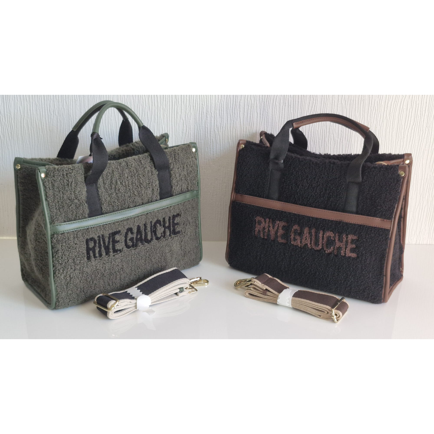 Sac cabas en moumoute "Rive Gauche"