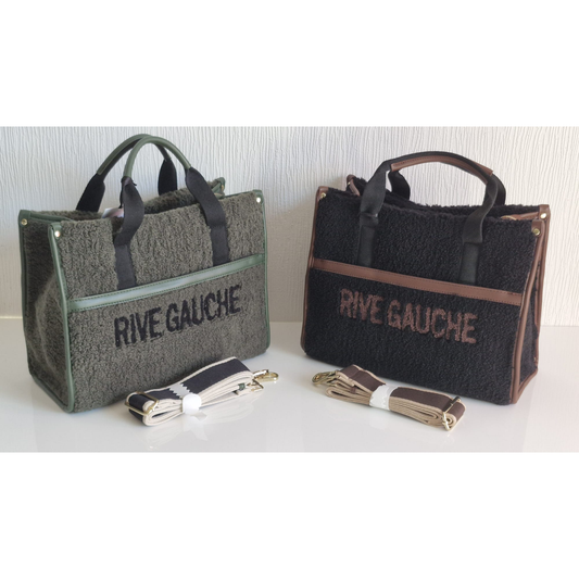 Sac cabas en moumoute "Rive Gauche"